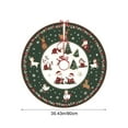 thumbnail image 3 of Dmlowu Christmas Tree Skirt - 35 inch Winter Xmas Tree Skirt, Extra Soft Non Slip Xmas Tree Mat Decor for Home Party Holiday Christmas Decorations(Multiple Styles Available), 3 of 7