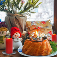 thumbnail image 7 of Wreath Candle Holder, 8 cm Advent Candle Holder, Metal Candle Holder, Christmas Candle Plate with Spike 24Pcs Black, 7 of 7