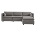thumbnail image 3 of CHITA Oversized Modular Sectional Sofa Set with Storage Ottoman,Extra Large L/U Shaped Sofa Couch with Reversible Chaise,5 Seat Modern Modular Sofa for Living Room,Fossil Gray,112 inch Width, 3 of 8