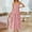 Pink, variant on Dpytoraw Women‘s Summer Boho Strapless Maxi Dress 2025 Casual Sleeveless Off Shoulder Smocked Tiered Beach Long Women’s Ruffled Tiered Midi Dress