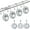 Clear, variant on 12PCS Shower Curtain Hooks Rings for Bathroom, Stainless Steel Rust Resistant Decorative Rhinestones Shower Curtain Rings Hangers for Shower Curtains, Clothing, Towels, etc.