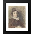 thumbnail image 2 of William Henry Hunt 19x24 Black Modern Framed Museum Art Print Titled - Portrait Study of a Girl (ca. 1823), 2 of 5