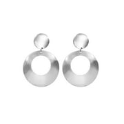 Time and Tru Womens Worn Silver Statement Earring, 2" Drop