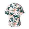 thumbnail image 2 of Wukai Hawaii Palms Men's Casual Short-Sleeve Button Down Shirt - Lightweight Summer Dress Shirt for Daily Wear-Small, 2 of 7