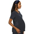 thumbnail image 5 of Med Couture Maternity V-Neck Scrub Top, 2 Pockets, Stretchy Side Panels with a Flattering Fit for Pregnant Ladies - MC628, 5 of 7