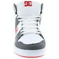 thumbnail image 3 of DC Cure Casual High-Top Skate Shoes Sneakers White/Grey/Red 8.5 D (M), 3 of 8