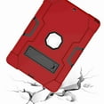 thumbnail image 7 of For iPad Pro 10.5 2017 A1701 A1709 Case, Dteck Shockproof [Full-Body] Hybrid 3-Layer Drop Protection Rugged Case Kickstand [HD Screen Protector] Cover , Red+Black, 7 of 7