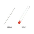 thumbnail image 3 of Uxcell Large Eye Stitching Needles 2.05" Sewing Needles Stainless Steel Leather Needle 20 Pack, 3 of 5