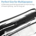 thumbnail image 7 of Rongsi 2 Pack Clear Toiletry Bag TSA Approved Toiletry Bag Quart Size Bag, Travel Makeup Cosmetic Bag for Women Men, Clear bag, 7 of 7