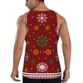 thumbnail image 3 of Xecao Merry Christmas Men's Tank Top Workout Quick Dry Sleeveless Gym Jogging Muscle Shirts Summer Swim Beach Tops, 3 of 9