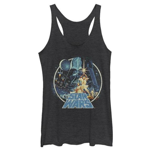 Womens Star Wars Classic Scene Circle Racerback Tank