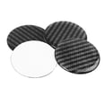thumbnail image 2 of Unique Bargains Carbon Fiber Style Car Emblem Wheel Rim Center Hub Cap Sticker Clear Resin 4pcs, 2 of 4