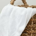 thumbnail image 4 of Aston & Arden Eucalyptus and Cotton Bed Blanket (TWIN Size 66x90), Diamond Weave Pattern, 400 GSM, Luxury Hotel Quality, White, 4 of 5