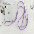 thumbnail image 1 of Transparent Soft TPU Phone Case For iphone 13 12 Mini 6 7 8 Plus X XS 11 Pro MAX XR SE With Lanyard Neck Strap Rope Cord Case, 1 of 5