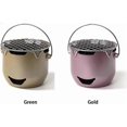 thumbnail image 4 of Outdoor Grill, Stainless Steel with Durable Grill Grate for Backyard, RV, Green, 4 of 5