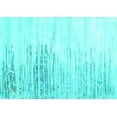 thumbnail image 1 of Ahgly Company Machine Washable Indoor Rectangle Abstract Turquoise Blue Contemporary Area Rugs, 5' x 8', 1 of 4