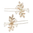 thumbnail image 5 of Unique Bargains 1 Pc Decorative Hairpin U-shaped Faux Pearls Hair Hairpin for Women Gold Tone, 5 of 5