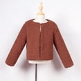 thumbnail image 3 of Winter Coats for Girls Toddler Baby Kids Girls Windproof Winter Solid Coat Thicken Warm Outwear New Fall Jackets Winter Outerwear Brown XXL, 3 of 8