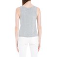 thumbnail image 2 of Max Studio London Womens Solid Tank Top, Grey, X-Large, 2 of 3