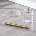 thumbnail image 4 of Plata Import Clear Plastic/Acrylic Martini End Table with Gold Accents, 4 of 4