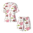 thumbnail image 2 of Yiaed Cow And Pig Print Short Sleeve Pajama Sets for Women Casual Crew Neck 2 Piece Lounge Sets Women's Short-Sleeved Pajama-XX-Large, 2 of 5