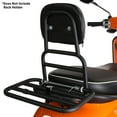 thumbnail image 5 of Prima Rear Rack (Backrest, Black); Vespa Primavera, Sprint, 5 of 5