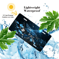 thumbnail image 4 of 1 Pcs 2D Flat License Plate Covers & Frames, A Digital Dragonfly For Decorative Front, Waterproof For Decoration Aluminum License Plate Covers & Frames Cover For Men Women, 12" X 6", 4 of 7