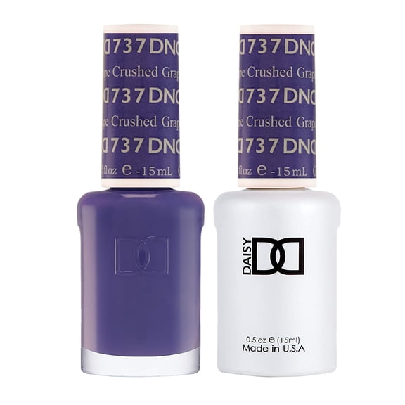 DND Nail Polish Gel & Matching Lacquer Set (737 - CRUSHED GRAPE)