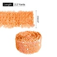 thumbnail image 2 of Uxcell 2.2 Yards 2 Inch Elastic Sequins Trim 5 Row Flat Sequin Strip Sequins Fabric Ribbon for Sewing Orange, 2 of 5