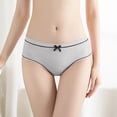 thumbnail image 2 of PMVFHDE Women Mid Rise Ribbed Triangle Panties Plus Size Cute Breathable Comfort Solid Color Underwear Plus Size Underwear For Women, 2 of 4