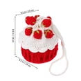 thumbnail image 2 of Nestingho Crocheted Purse Knitted Style Red 1Pcs Comfortable Carrying Various Occasions, 2 of 6
