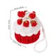 thumbnail image 2 of USHOBE De Almacenaje Tejida Con De Fresa Roja Ajustable Y, 2 of 7