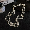 thumbnail image 2 of Retro Multi-layer Pearls Necklace Fashion Long Sweater Chain Versatile Accessories For Women, 2 of 2