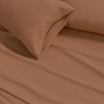 thumbnail image 2 of Great Bay Home Solid Flannel Sheet Set - 100% Turkish Cotton - Double Brushed (Full, Adobe), 2 of 6