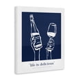 thumbnail image 3 of Stupell Industries Navy Life Is Delicious Canvas Wall Art design by Lettered and Lined, 20 x 16, 3 of 7