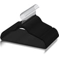 thumbnail image 2 of SuperDeal 100 Pack Velvet Clothes Hangers Non-Slip Slim Hangers Non-Slip Adult Suit Shirts Hangers 360° Swivel Hook, Black, 2 of 20