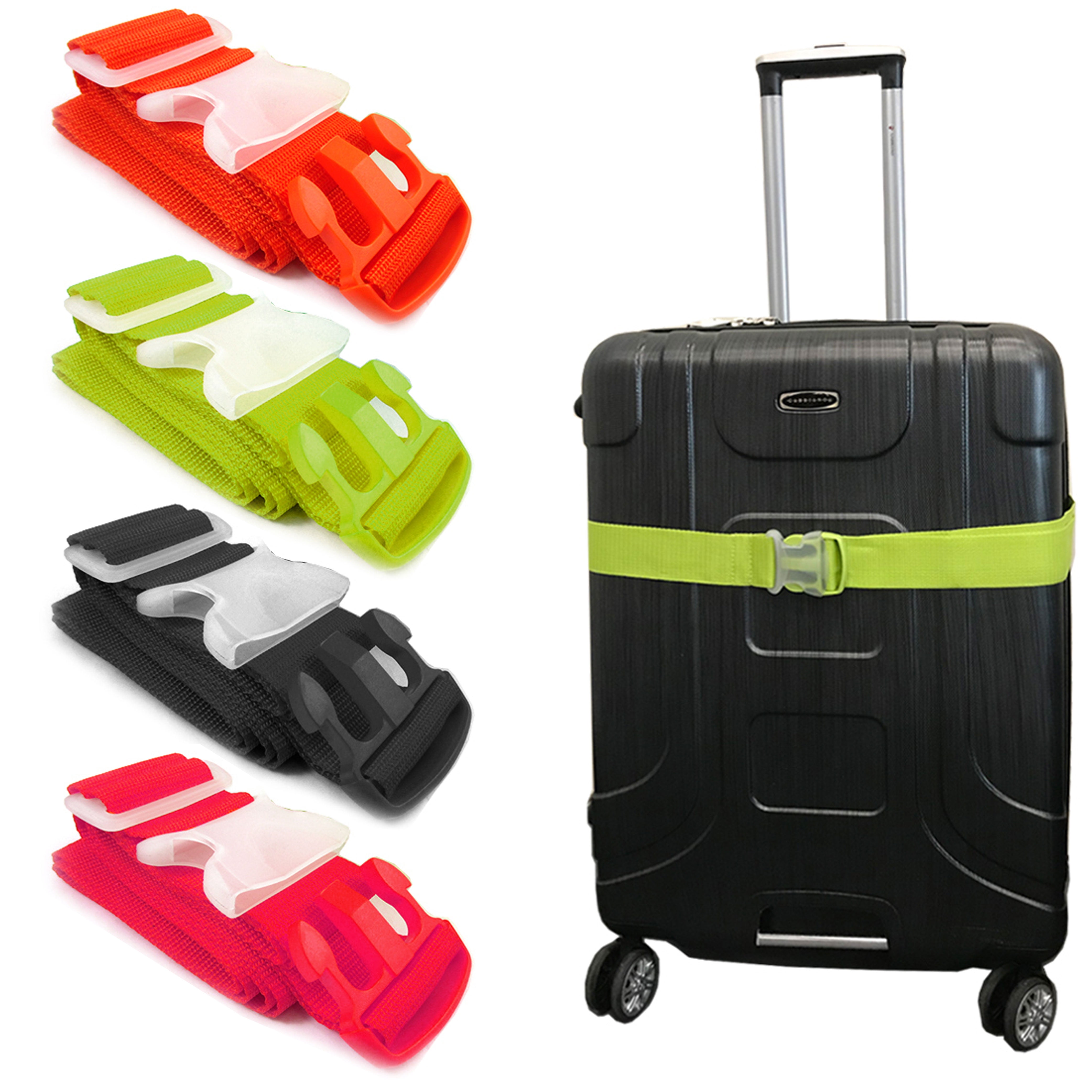 2Pcs Rainbow 2 Pack Rainbow Luggage Straps Adjustable Luggage Packing Belt Travel Accessories