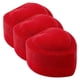 thumbnail image 1 of Alajero en Forma de Corazón VentDepot 3Pzas 4.5x4.5cm Terciopelo Rojo, 1 of 6