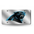 thumbnail image 1 of Carolina Panthers Silver Laser License Plate, 1 of 1