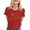 Red, variant on Summer Tops Women Blouses: Trendy Bride Lettering Casual Top with Heart Accent & Soft Short Sleeve Cotton