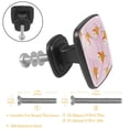 thumbnail image 2 of 4 Pcs Cabinet Handle Drawer Pulls Fruit Knobs with Screws Square Furniture Office Cabinet Knob Decoration, 2 of 5