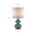 thumbnail image 6 of 510 Design Ellipse Contemporary Glass and Fabric Table Lamps in Blue (Set of 2), 6 of 11