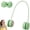 Green, variant on Portable Neck Fan Rechargeable Bladeless Personal Fan 5 Speed Powerful Wind Foldable Neckband Smart LCD Digital Display Wearable Cooling Fan
