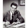 thumbnail image 2 of Portrait of a businessman signing a check Poster Print (24 x 36), 2 of 4