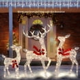 thumbnail image 5 of FOOWIN 3-Piece Large Christmas Deer Family, Lighted Outdoor Decoration,  Iridescent, 5 of 8