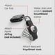 thumbnail image 2 of KeySmart Air - Soporte Compacto para llaves AirTag (Negro), 2 of 5