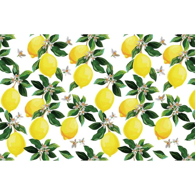 IH Casa Decor Plastic Placemat Branches Au Citron - Ensemble De 12