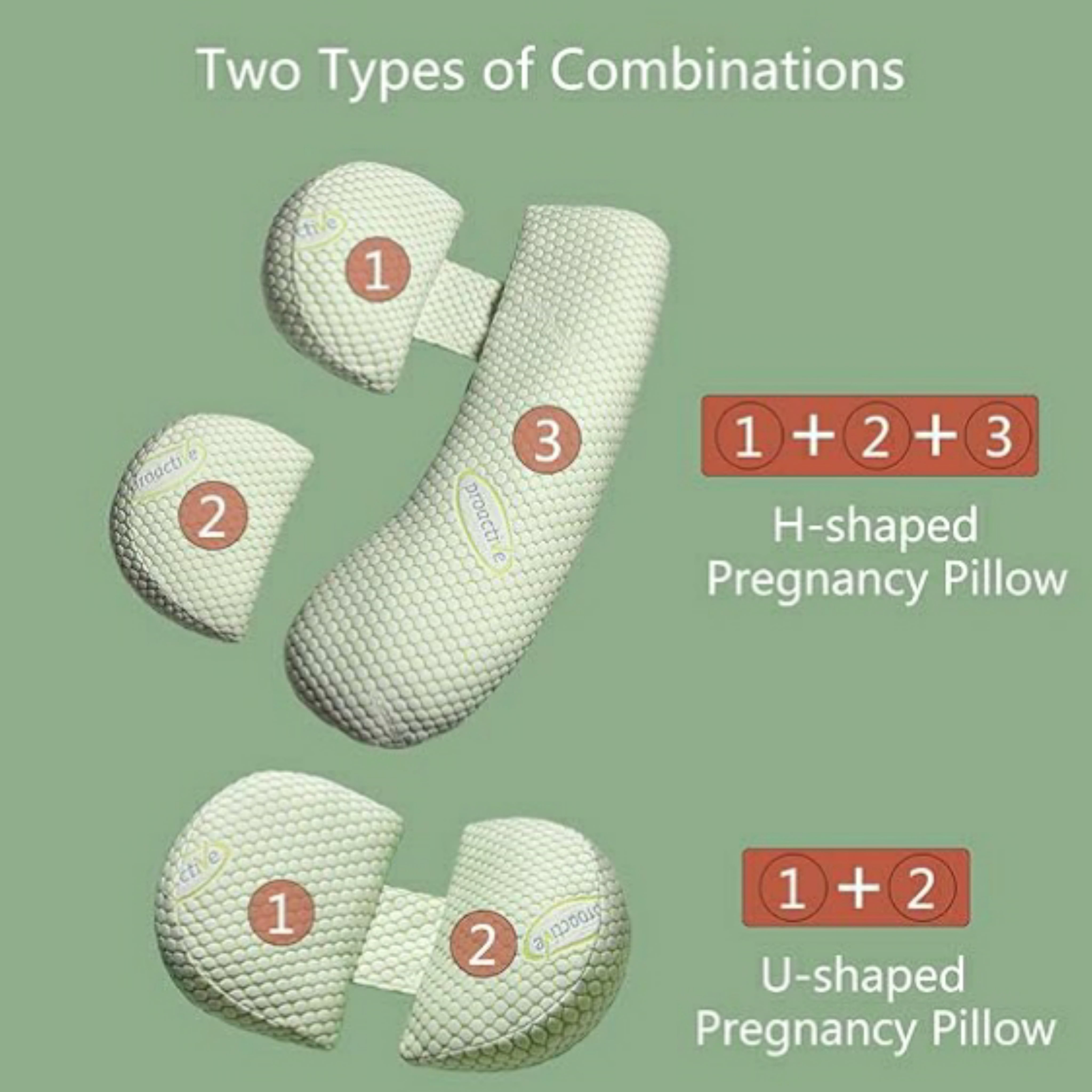 TemBe Pregnancy Pillow, Soft Maternity Body Pillow with Detachable and Adjustable Pillow Cover Support for Belly, Back, Legs, and HIPS