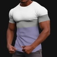 thumbnail image 6 of Generic Mens Waffle Muscle T Shirt Ribbed Crewneck Slim Fit Shirt Casual Stretch Color Block Short Sleeve Tee Shirts, 6 of 6