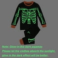 thumbnail image 2 of Rimyaw Toddler Halloween Skeleton Glow-in-the-Dark Pajamas, Boys' and Girls' Sleepwear Set, Size 5T, 2 of 8